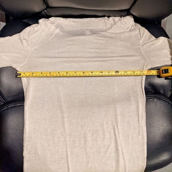 3 for $20!  J. Crew 3/4 sleeve cowlneck tee natural - Picture 7 of 7